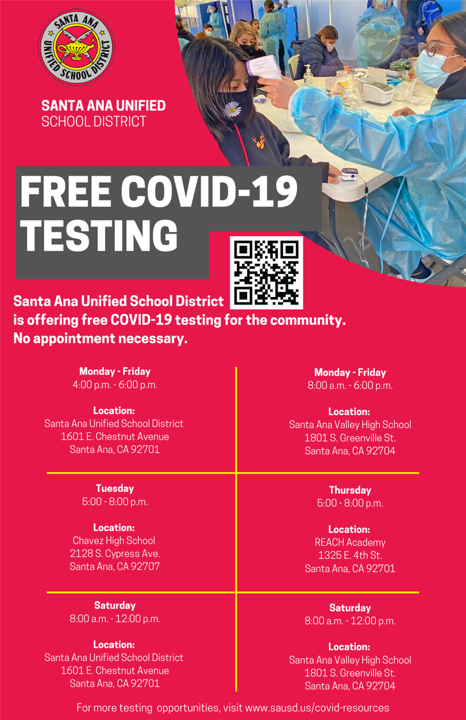  Community COVID testing